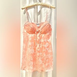 Vintage Cinema Etoile Blush Sheer Babydoll